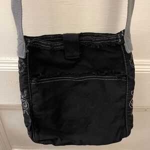 Thirty-one Retro Metro Crossbody Purse Black and grey